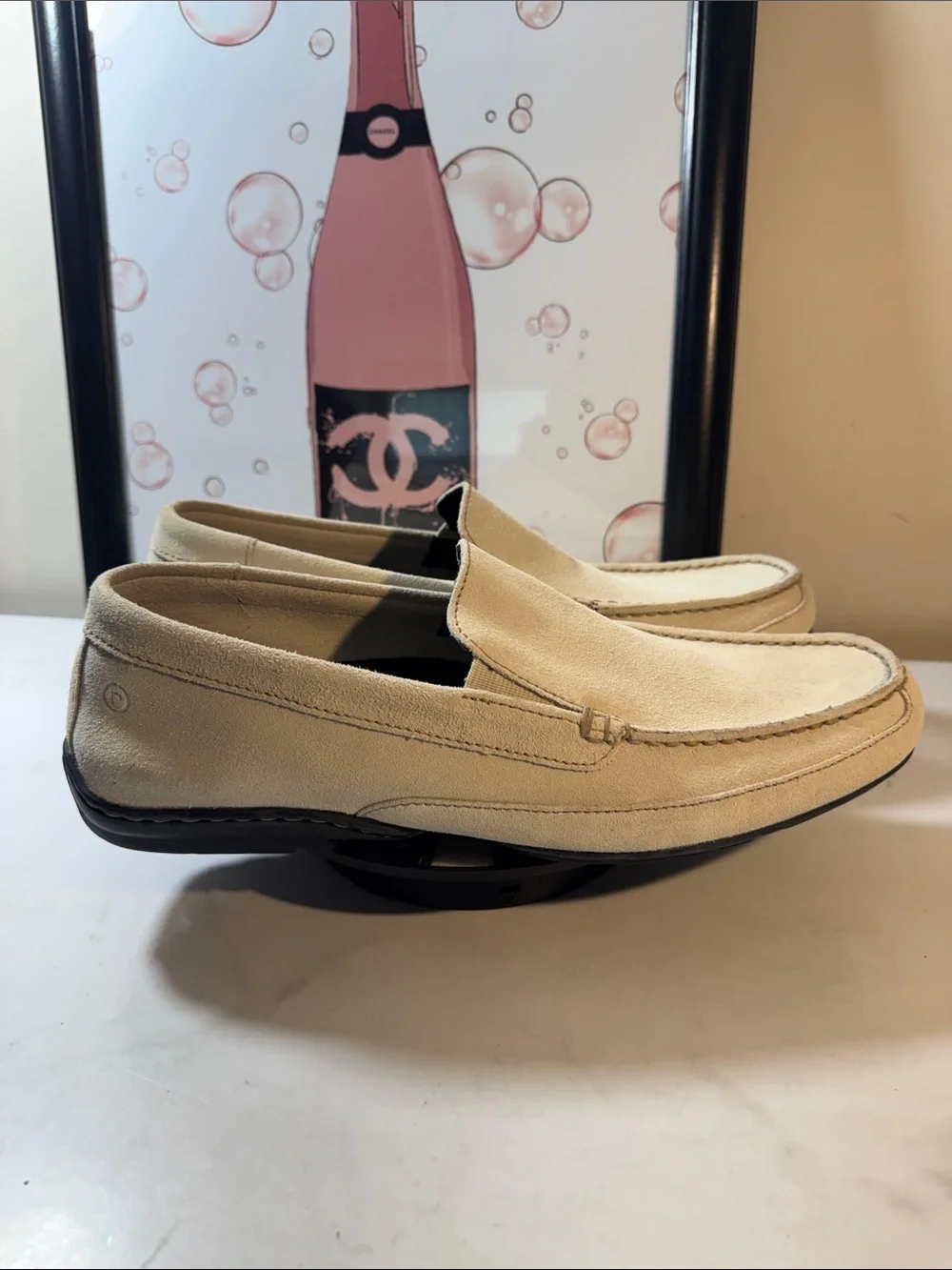 Rockport Men's Cream Leather Slip-On Loafers Style K61617 - Size 11M